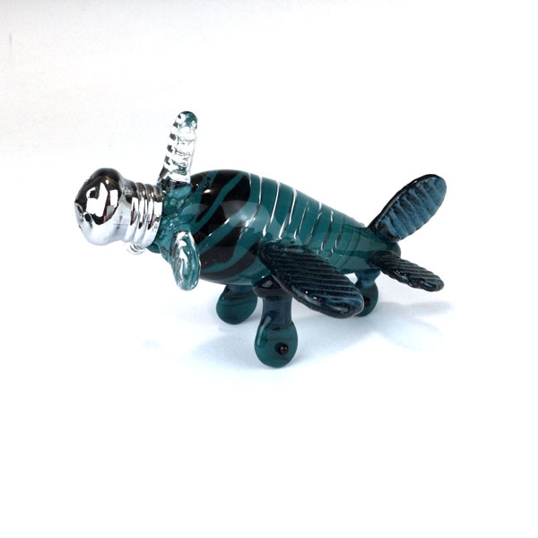 Aqua Airplane Picnic Salt and Pepper Shakers - Image 2